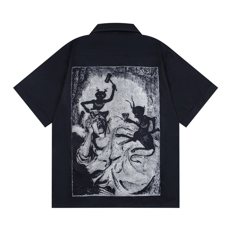 enfant riches deprimes night/mourning shirt sleeve shirt