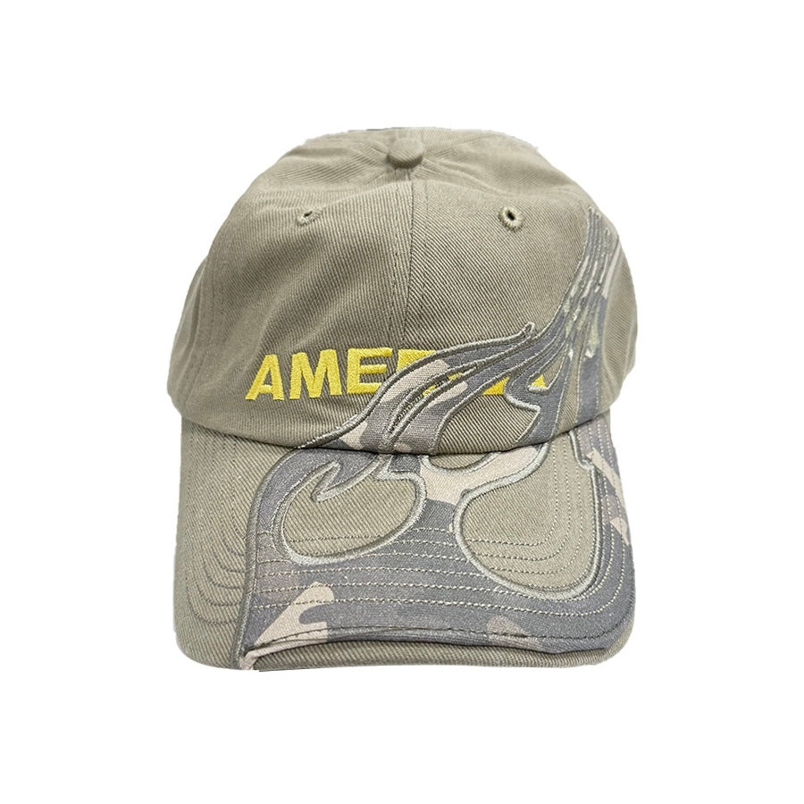 vetements x reebok 'america' camo flame cap