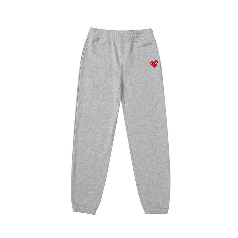 CDG PLAY HEAVY FLEECE SWEAT PANTS