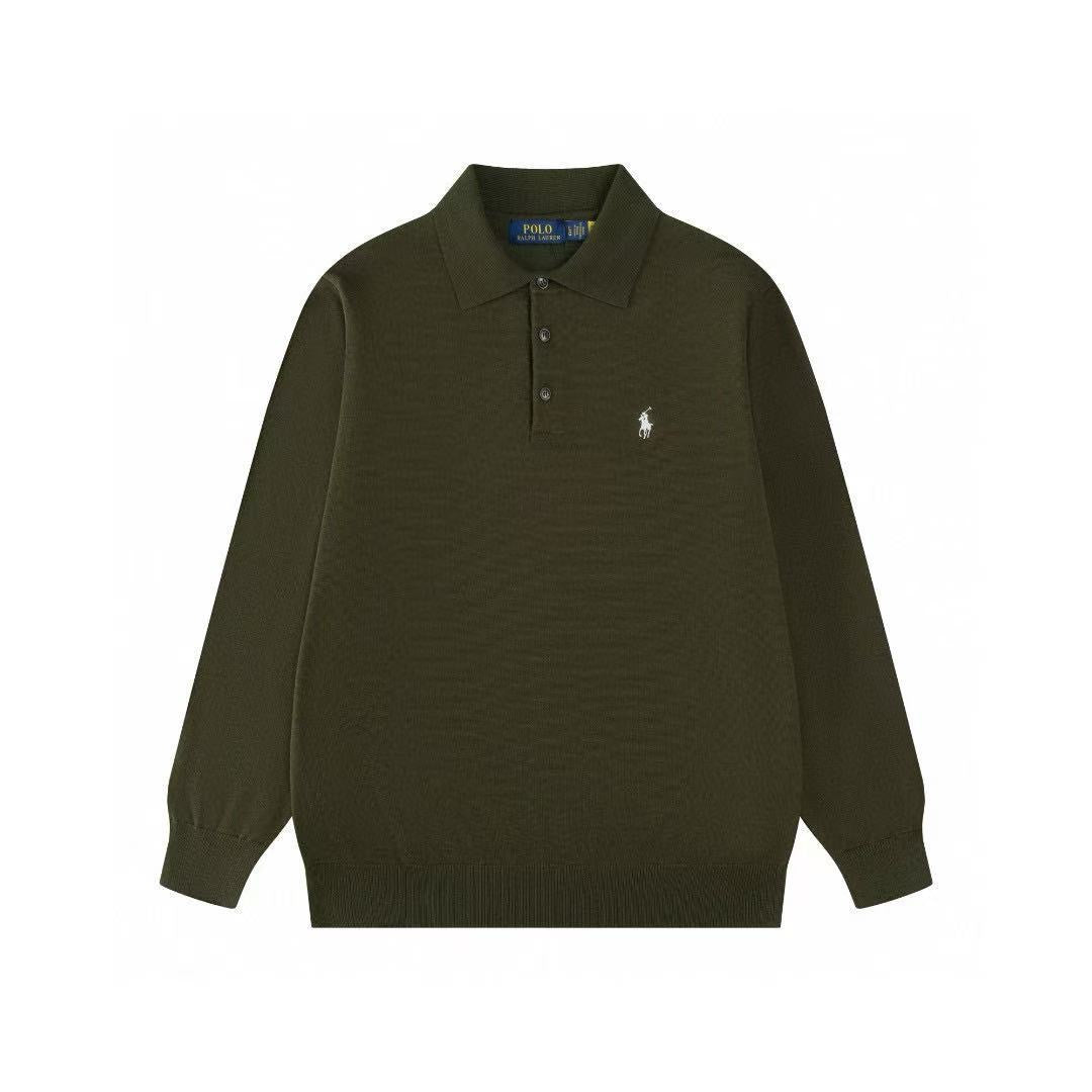 RALPH LAUREN LONG SLEEVES BASIC POLO T SHIRT