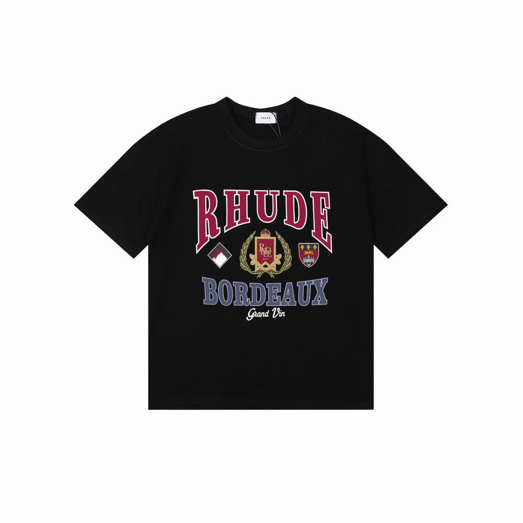 RHUDE BORDEAUX T-SHIRT