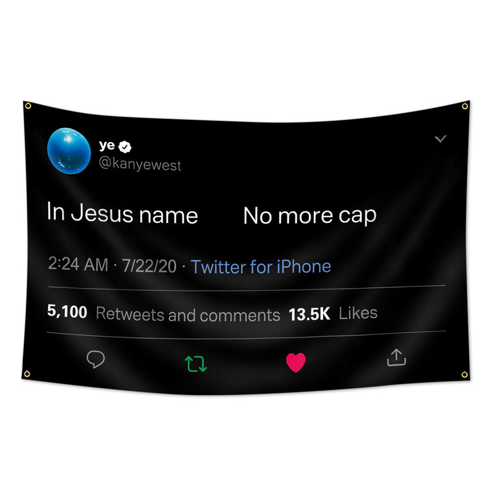 Kanye West No more cap flag