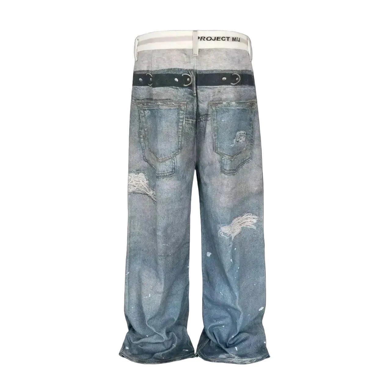 PROJECT GR TROMPE-L'ŒIL DENIM PANTS