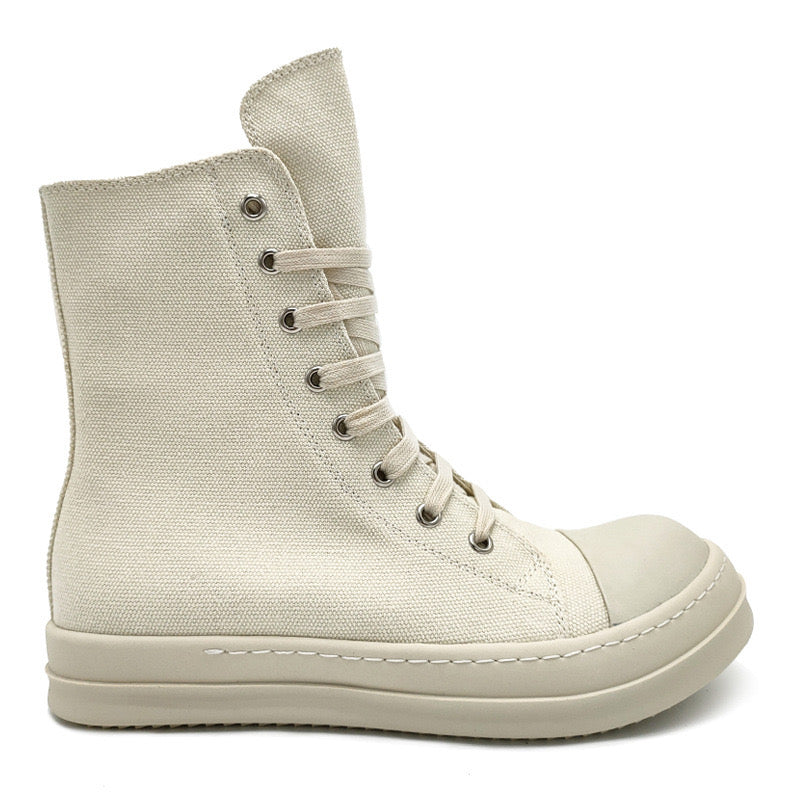RICK OWENS DRKSHDW
CANVAS HIGH-TOP SNEAKERS