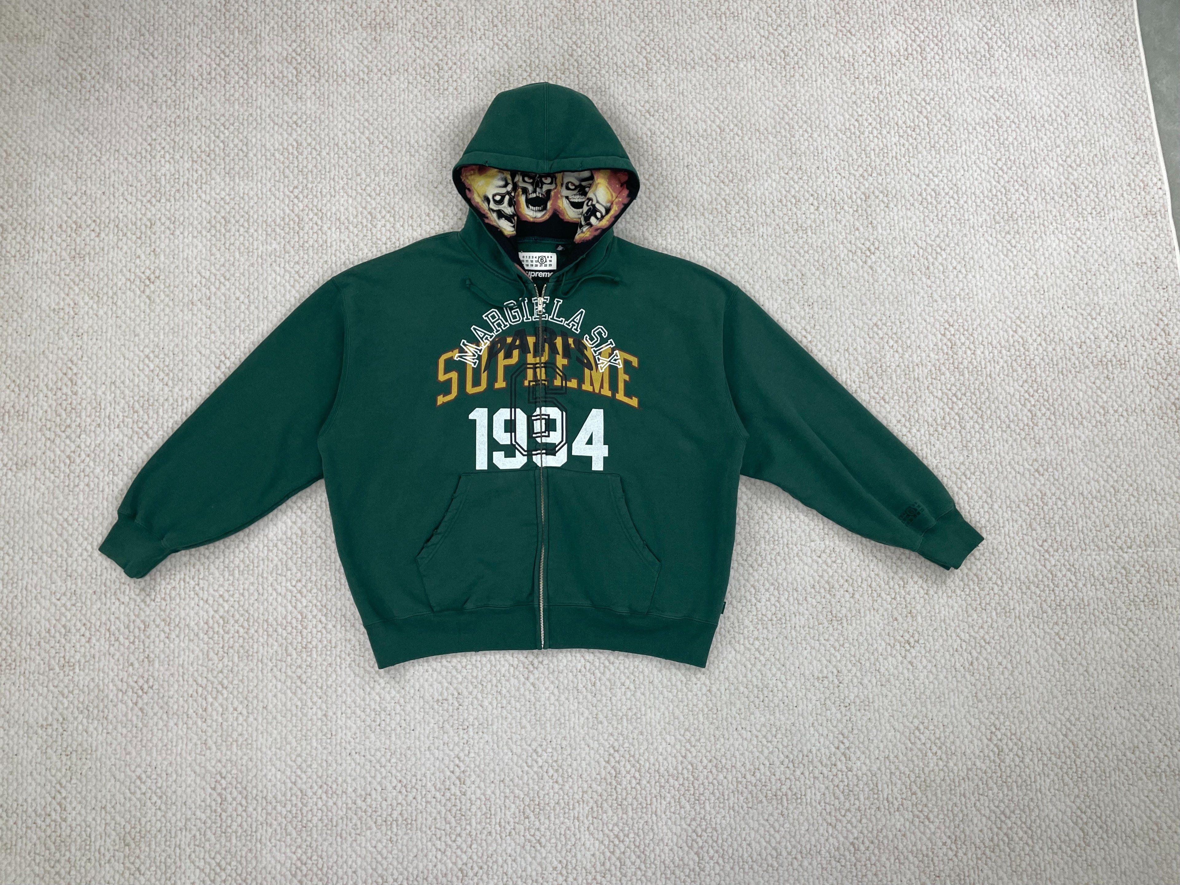 Supreme X MM6 Maison Margiela Zip-Up Hoodie
