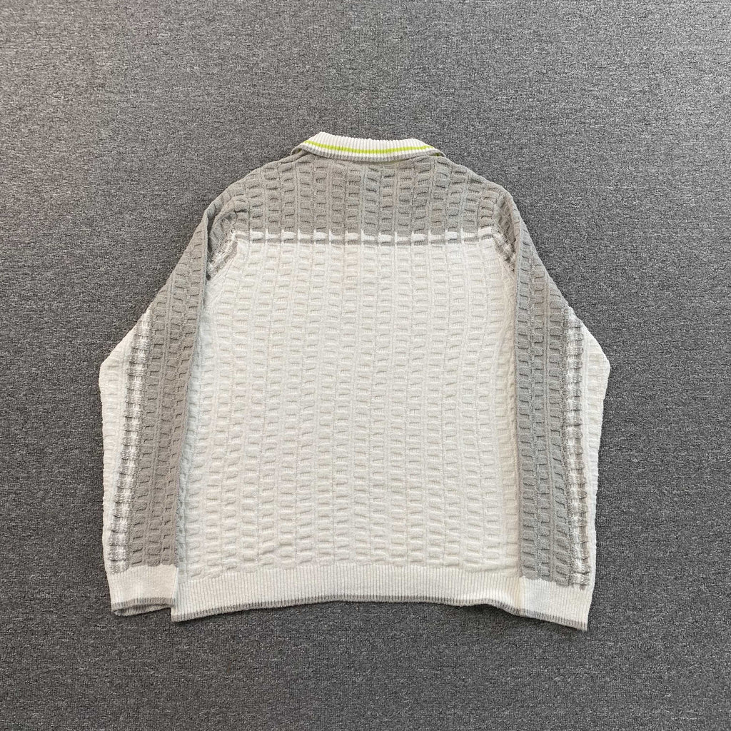 CASA BLANCA LONG SLEEVE BOUNCLE POLO T SHIRT