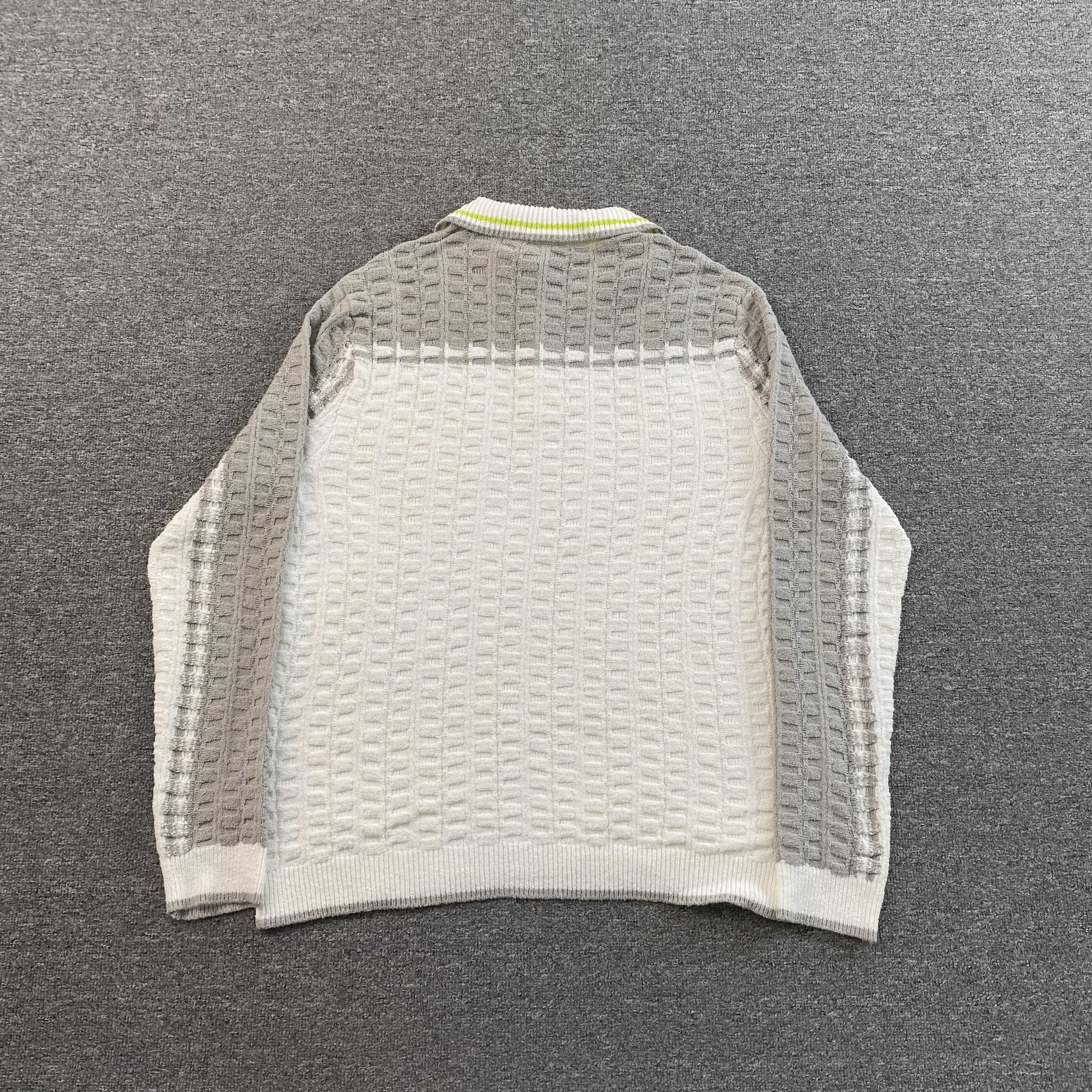 CASA BLANCA LONG SLEEVE BOUNCLE POLO T SHIRT