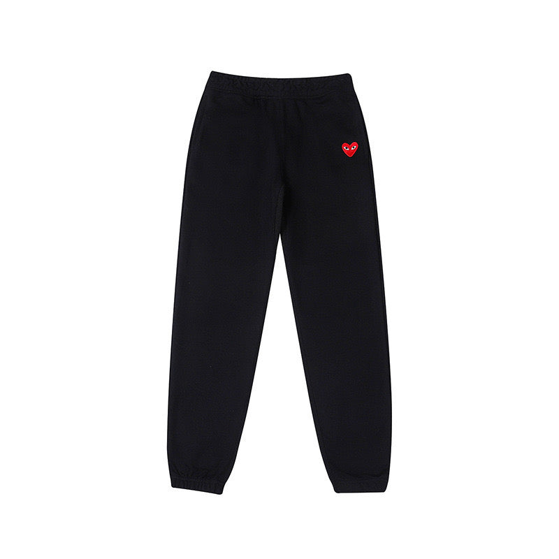 CDG PLAY HEAVY FLEECE SWEAT PANTS