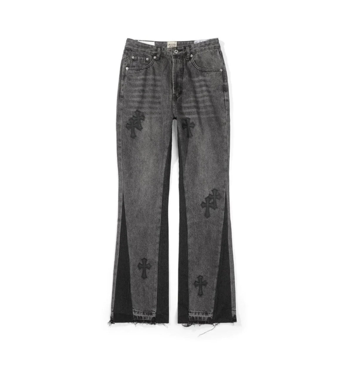 GALLERY DEPT X CHROME HEARTS FLARED DENIMS