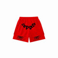 SP5DER OG WEB DOUBLE-LAYERED SWEAT SHORTS