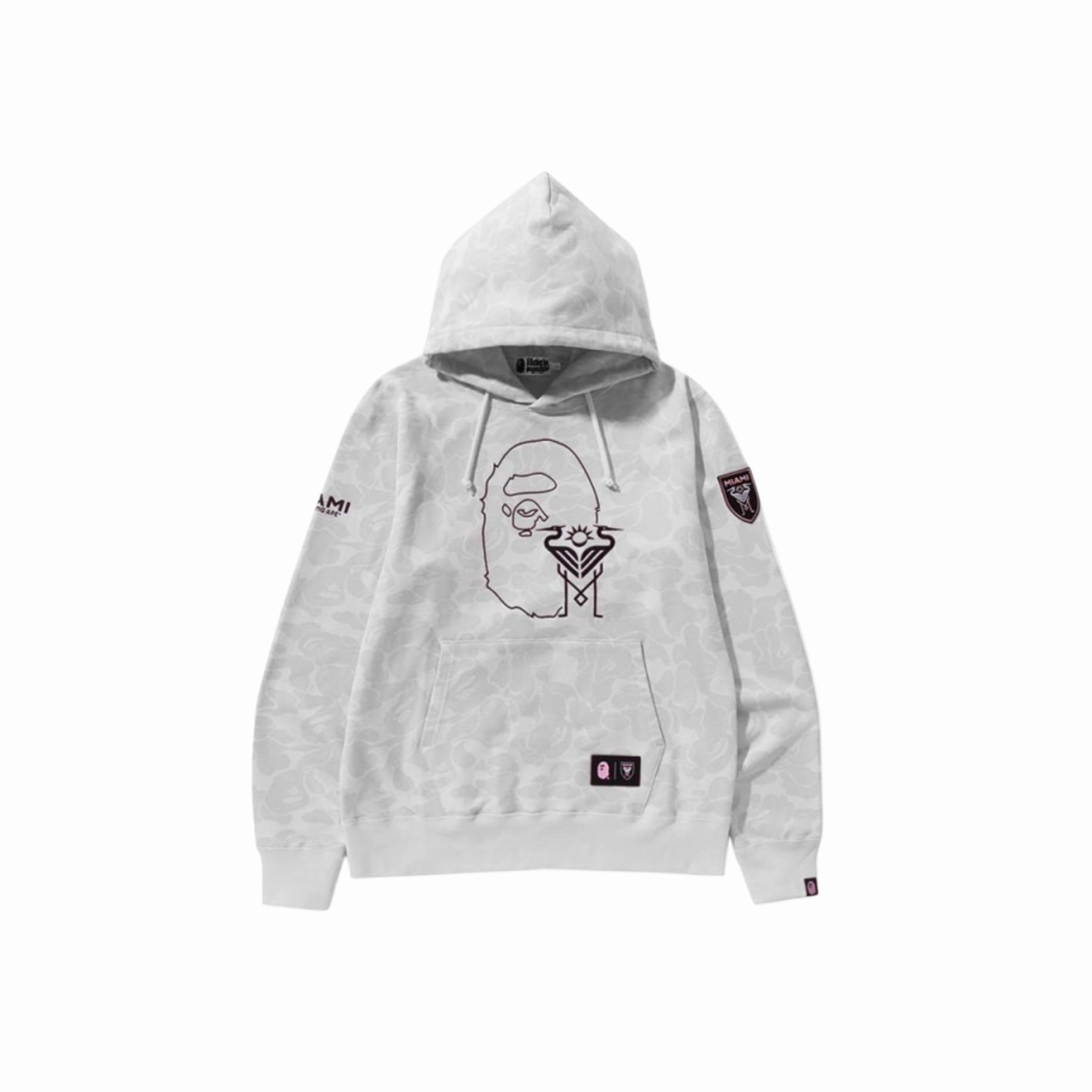 BAPE x Inter Miami CF Camo Pullover Hoodie