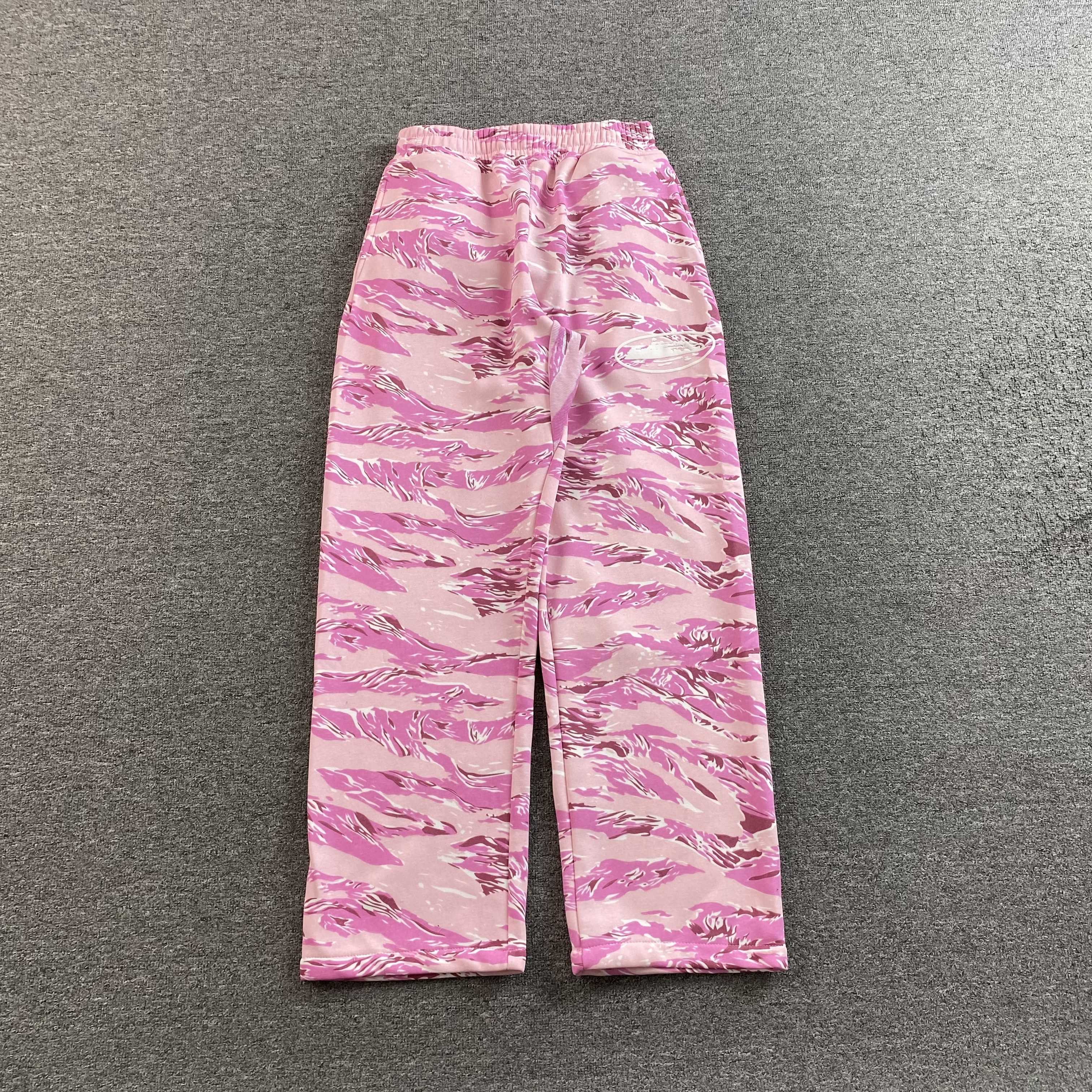 CORTEIZ ISLAND PUFF PRINT OPEN HEM SWEATPANT PINK