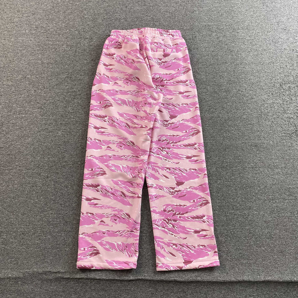 CORTEIZ ISLAND PUFF PRINT OPEN HEM SWEATPANT PINK