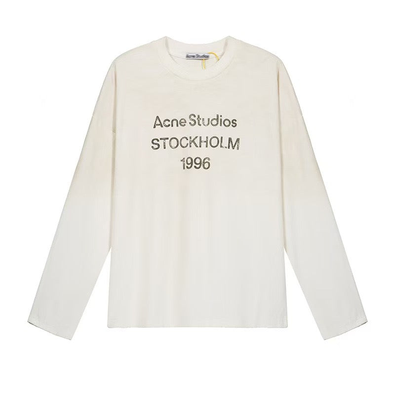 ACNE STUDIOS STOCKHOLM LOGO LONG SLEEVES T-SHIRT
