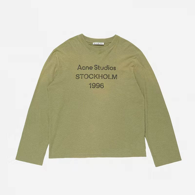 ACNE STUDIOS STOCKHOLM LOGO LONG SLEEVES T-SHIRT