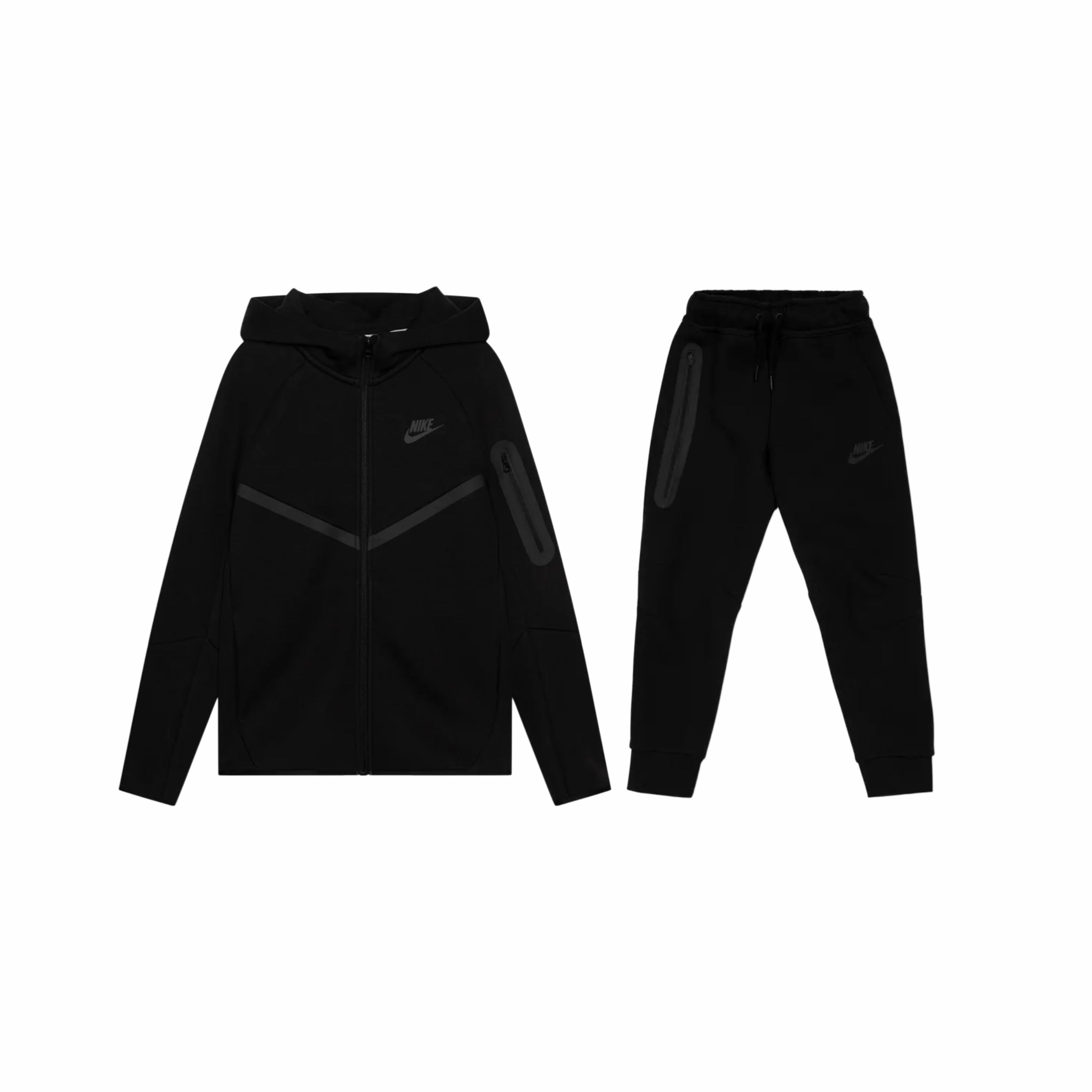 Nike Tech Fleece Zip-Up & Trackpants Black
